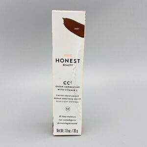 Honest Beauty Clean Corrective with Vitamin C Tinted‎ Moisturizer CC Cream Deep